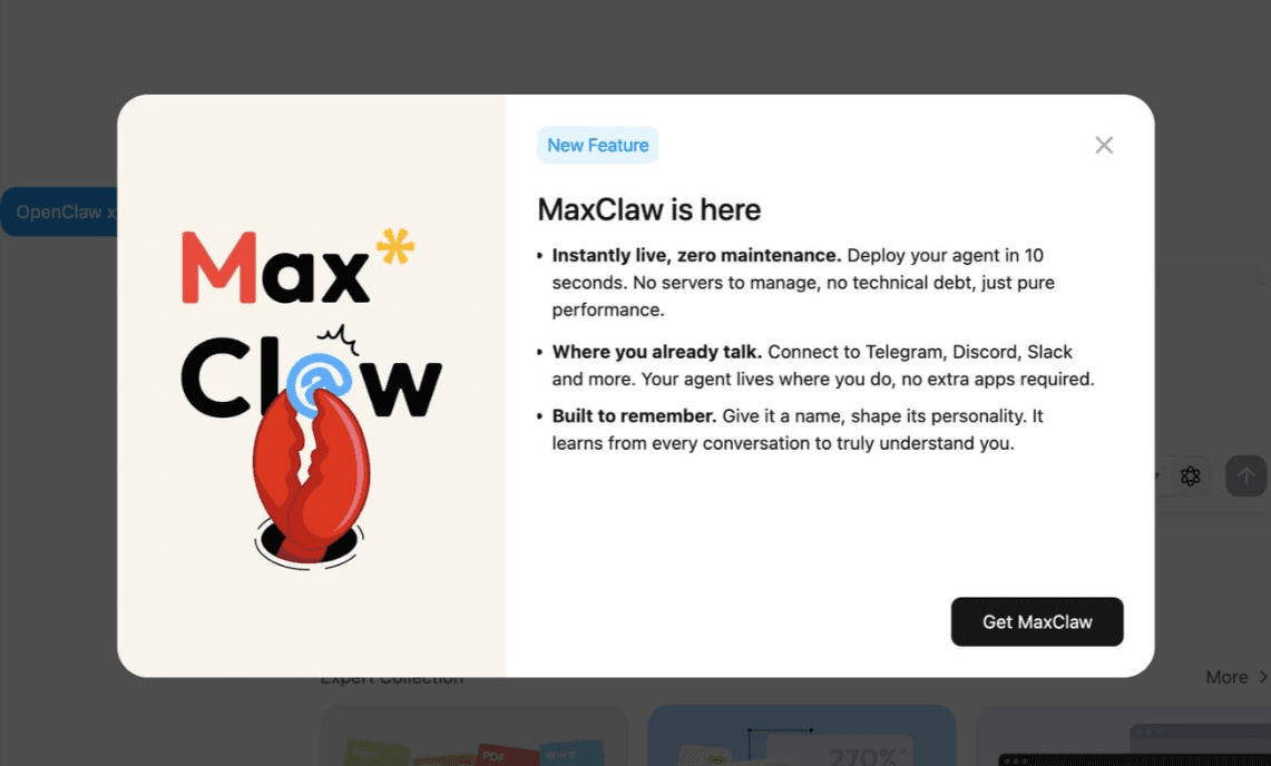 MiniMax lanza MaxClaw, su agente autónomo